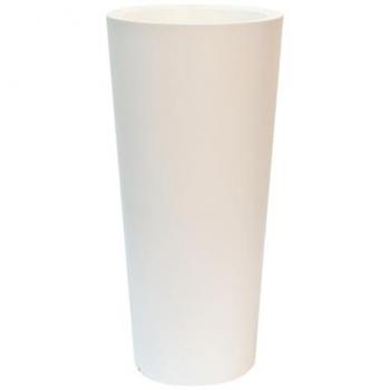 Maceta de Polietileno Laur-I 100 Blanco - Fácil Limpieza | Doble Fondo | 48L