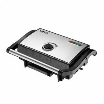 Sandwichera Inox Grill 1500W Temperatura Regulable Muvip