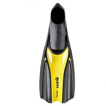 Mares Manta - Aletas de Buceo, Color Amarillo, Talla 38/39