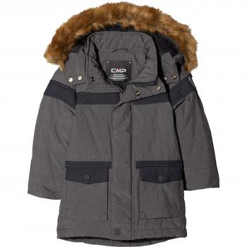 CMP Abrigo Feel Warm Flat, Chaqueta niño, niño, 38K2604, Grafite Mel, 140