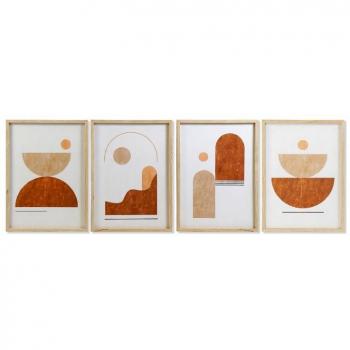 Cuadro Abstracto Moderno de 4 Piezas DKD Home Decor Ball