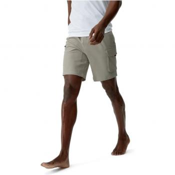 Shorts de Hombre Yukon Born Living Yoga - Gris, material transpirable, diseño cómodo, ideal para yoga y actividades deportivas