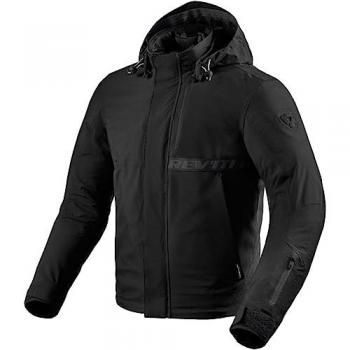 Chaqueta de moto de hombre Montana H2O Revit - Chaqueta textil para motocicleta, color negro, impermeable, talla S