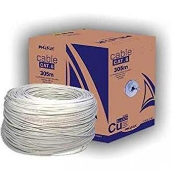 Phasak Bobina Cat.6 UTP sólido CU AWG24 LSZH 305m