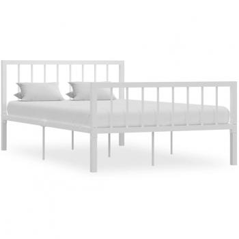 Estructura de cama metálica blanca 120x200 cm sin colchón Day and Night