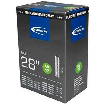Schwalbe AV 17 Tubo, Unisexo, Plata, 28x1 1/8-1.75 Zoll