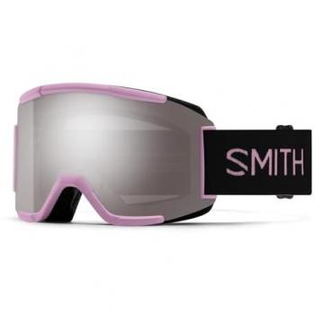 Máscara de Esquí Smith Squad Rosa Negro con Lente ChromaPop Sun Platinum Mirror