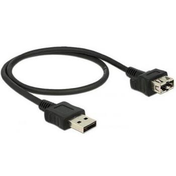 Cable de conexión USB DeLOCK 0.5m con doble puerto USB 2.0-A