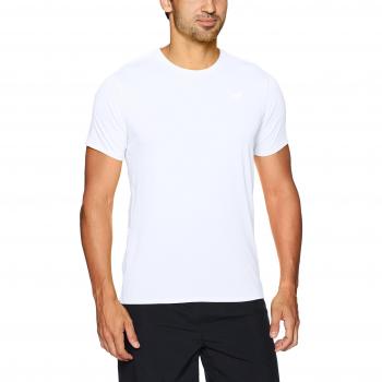 New Balance Accelerate Short Sleeve Camiseta, Hombre, Blanco, Large