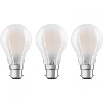 Bombilla LED OSRAM B22d Classic 7W 806 lm Luz Cálida 2700K Set de 3