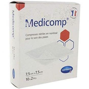 Compresas Estériles HARTMANN Medicomp No Tejidas 7,5 x 7,5 cm - Paquete de 20 unidades