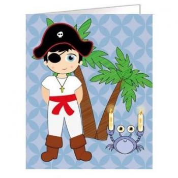 PAQ 90 ETIQUETAS COMUNION niño pirata