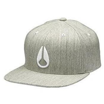 Nixon Deep Down Ff Athletic Fit Hat SM Heather Gray White SM
