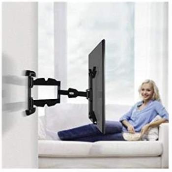 Soporte de pared para TV Full Motion, ajustable, 32-65 pulgadas, VESA 400x400, inclinable y giratorio