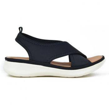 SANDALIA CONFORT KANGAROOS TEXTIL-PIEL CUÑITA MUJER