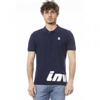 Invicta Blue Cotton Polo Shirt - M, Male, Short Sleeve, Logo, Size: M