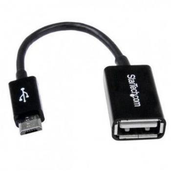 StarTech.com 4in Micro USB to USB OTG Host Adapter M/F