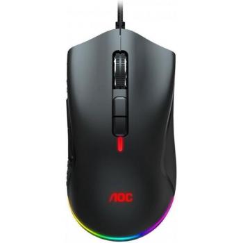 AOC GM530 Ratón Gaming RGB Óptico 16000 DPI Negro USB Tipo A para Mano Derecha