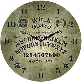 Glas-Wanduhr Reloj para la Pared Ouija Unisex Reloj de Pared Standard, Vidrio,