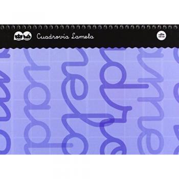 Cuaderno Espiral 4º Forrado Cuadro 4mm Color Azul Lamela 7CTE004A