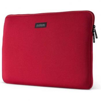 Funda de Neopreno Nilox NXF1504 para Portátiles de hasta 15.6 Pulgadas, Color Rojo