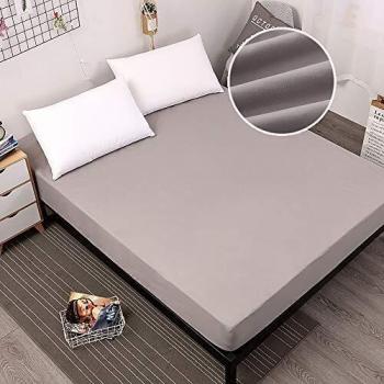 PICTURESQUE Protector de Colchón Impermeable Funda de Colchón Cubre Colchón Transpirable 150X200cm Gris