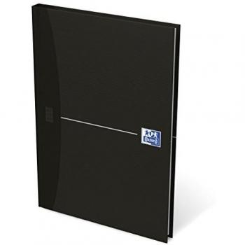 Cuaderno Oxford Smart Black A5, encuadernado, 96 hojas, cuadrícula 5mm, color negro