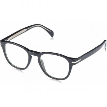 David Beckham DB 1117_CS Multicolor Square Eyewear with Clip-on Sunglasses for Men, Size 50 MM