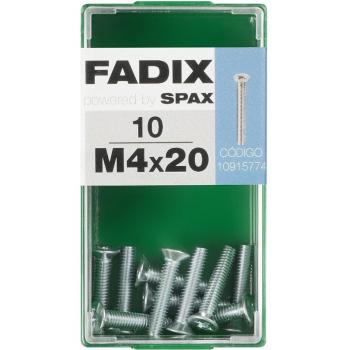 Tornillo Métrica Cabeza Plana M4 x 20 mm - Caja 10 Uds