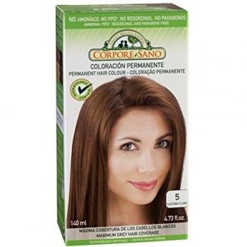 Corpore Sano Permanent Hair Dye 5 Light Brown 140ml Bio