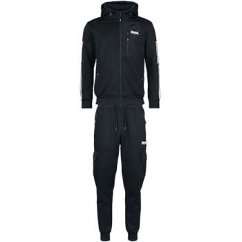 Lonsdale London Bulough Men's Hooded Tracksuit - Black - Sizes S to 3XL