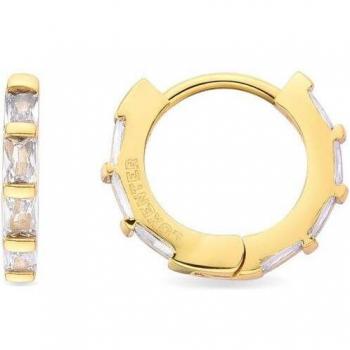 Pendientes Luxenter Africa Basic de metal bañado en oro
