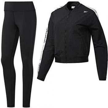 Reebok Te Myt Woven Jkt TS Conjunto Deportivo, Mujer, Negro, XL