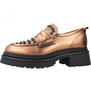 Mocasines de Mujer Alpe Modelo Clay 40 Color Bronce Bronzo