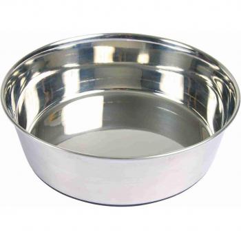 Comedero de Acero Inoxidable con Base Antideslizante de Caucho, 2.5 Litros
