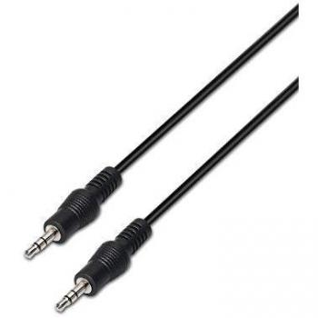 AISENS A128-0143 - Cable Audio Estéreo de 3 m con Jack 3.5, Color Negro