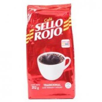 Café Sello Rojo Tradicional - Café Tostado Y Molido 212g - Auténtico Sabor Colombiano