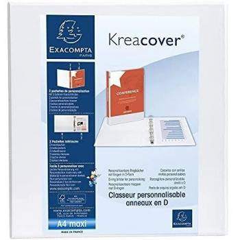 Exacompta 389505 - Carpeta personalizable A4, lomo 4 - 60 mm