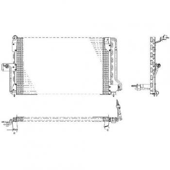 BEHR HELLA SERVICE 8FC 351 036-021  Condensador, aire acondicionado