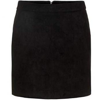 Vero Moda Women's Faux Suede Mini Skirt vmdonnadina - Black, XXS