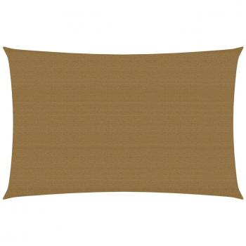 Toldo de vela gris taupe HDPE 160 g/m² 2,5x4,5 m