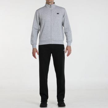 John Smith - Conjunto de chándal para hombre en color gris, fabricado en poliéster y algodón con bolsillos