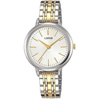 Reloj de Mujer Lorus RG295PX9 con Correa de Acero Inoxidable Bicolor y Esfera Gris Analógica