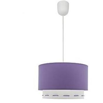 Colgante moderno Trazos 1xE27 regulable lila 30 cm
