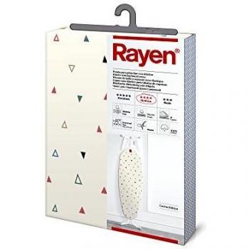 Rayen 6204.01 Funda de Planchar Medium, Algodón, Espuma, Muletón, Blanco, 127 x 51 x 51 cm