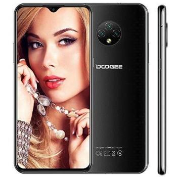 Teléfono Móvil Libres DOOGEE X95 Pro Android 10 Smartphone Libre 4G, 4GB +32GB, Pantalla 6,52 Pulgadas, 4350mAh Batería, Triple Cámara 13MP+5MP, Doble SIM, Face ID, Negro …