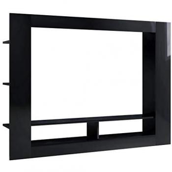 vidaXL Mueble bajo para televisor, mueble para televisión, mueble de salón, pared de medios, pared de armario, color negro brillante, 152 x 22 x 113 cm