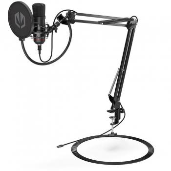 Micrófono Endorfy EY1B001 Negro - Periféricos y Consumibles, características: diseño compacto, conexión USB, respuesta de frecuencia 20Hz-20kHz, sensibilidad -42dB, ideal para streaming y grab