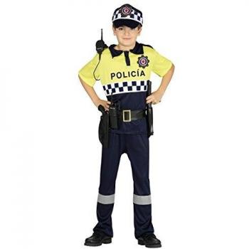 Guirca- Disfraz policía local, Talla 5-6 años