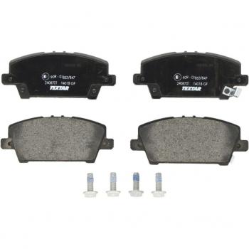 TEXTAR 2408701 Juego de pastillas de freno con avisador acústico de desgaste y tornillos, compatible con HONDA CIVIC 8 Hatchback, tipo: freno de disco, posición: Delantero